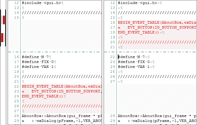 interpreting diffmerge output file