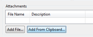 Add From Clipboard button